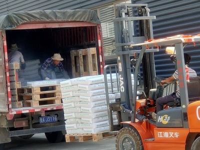 贵州长顺县磷石膏砂浆发货通知